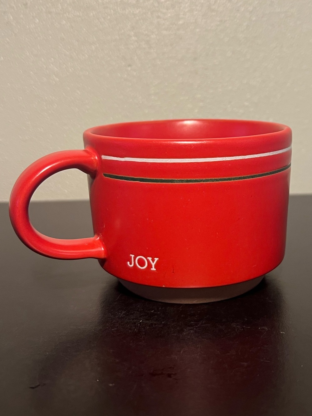 Hearth & Hand Magnolia JOY Plaid Stoneware Mug Red Green 14oz Christmas Rustic